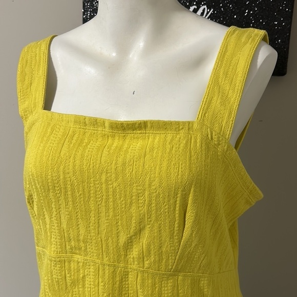 Anthropologie MAEVE Callie Yellow side button Tank Top Size M NEW - Picture 3 of 10